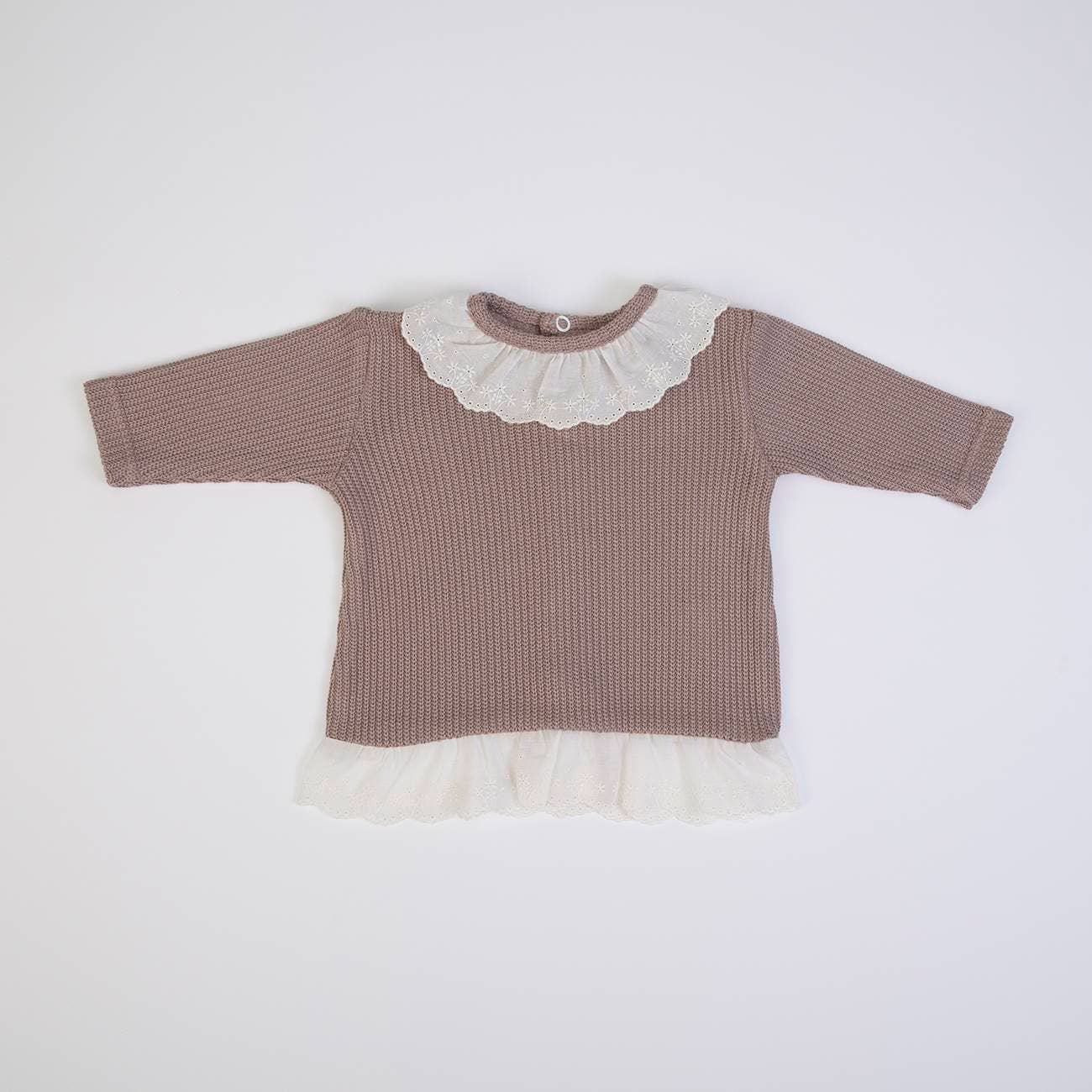 T-shirt de malha de manga comprida + calças