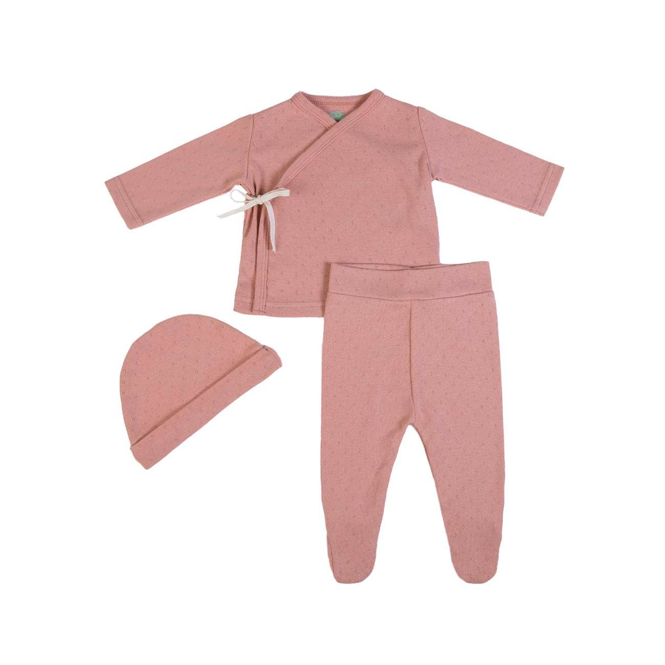 T-shirt de manga comprida + calças + chapéu